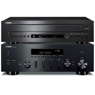 Yamaha R-N600A + CD-C603 Amplituner stereo z MusicCast Zmieniarka CD